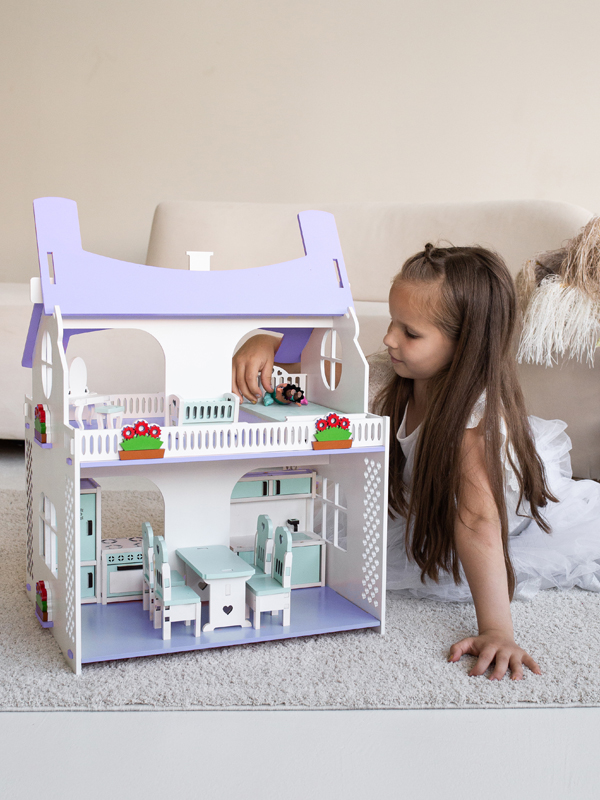 Кукольный дом серия «Эконом МИНИ» фото. Полка под игрушки, машинки - фотографии, проекты